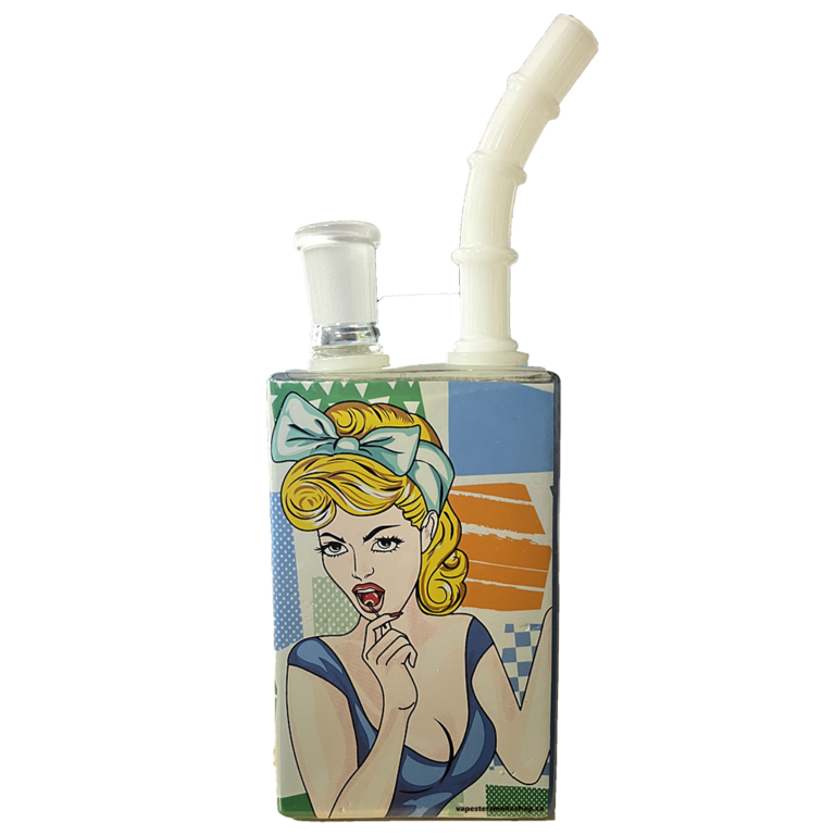 420 Girl Juice Box Glass Bong