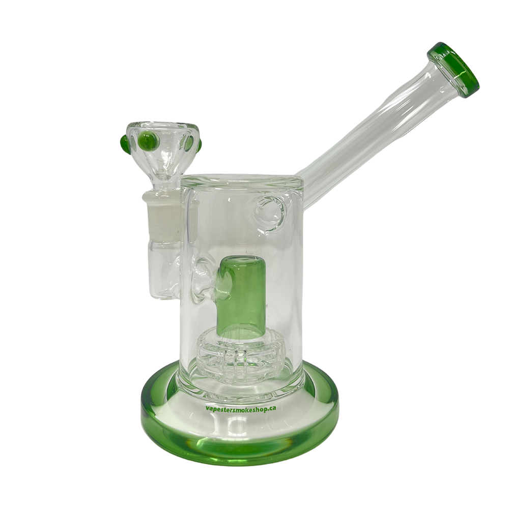 Shower Perc Dab Rig 5 Inch Green