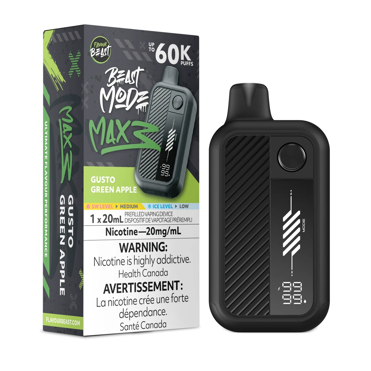Flavour Beast Beast Mode Max 3 60K Disposable Vape